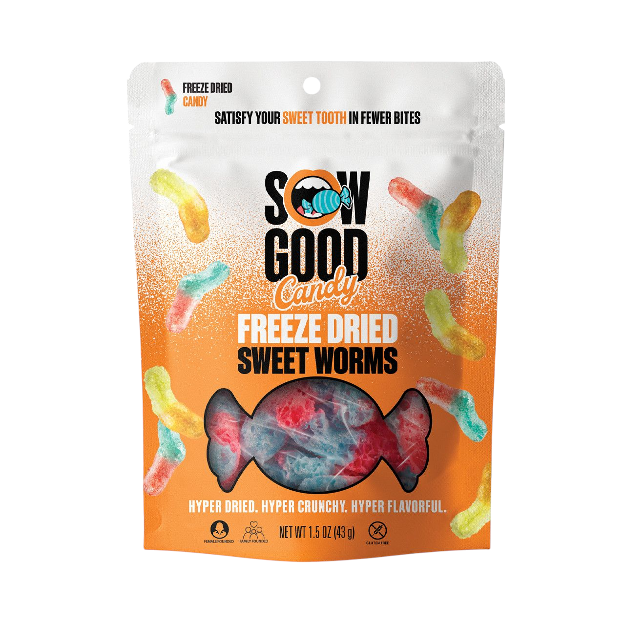 Sow Good Freeze Dried Sweet Worms