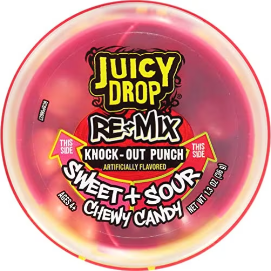 Juicy Drop Re-Mix Sweet & Sour Chewy Candy