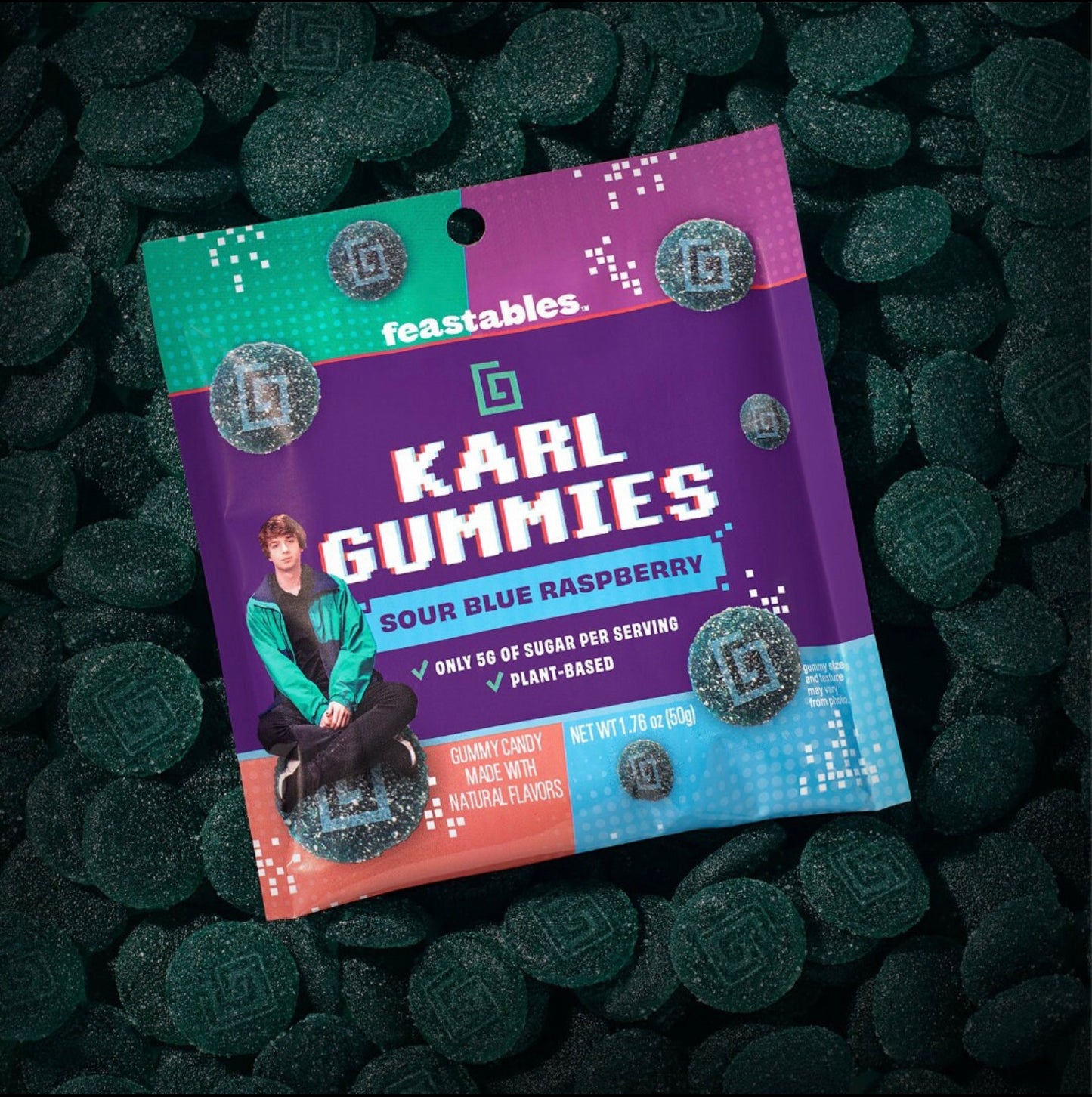 Feastables MrBeast Karl Gummy Sour Candy