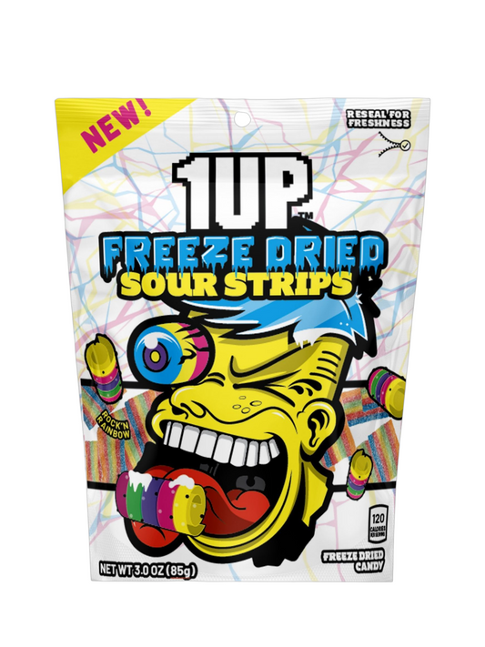 1up Rainbow Freeze Dried Sour Strips
